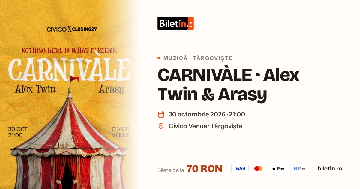 CARNIVÀLE · Alex Twin & Arasy