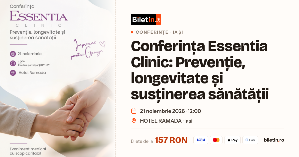 Conferința Essentia Clinic: Prevenție, longevitate și susținerea sănătății