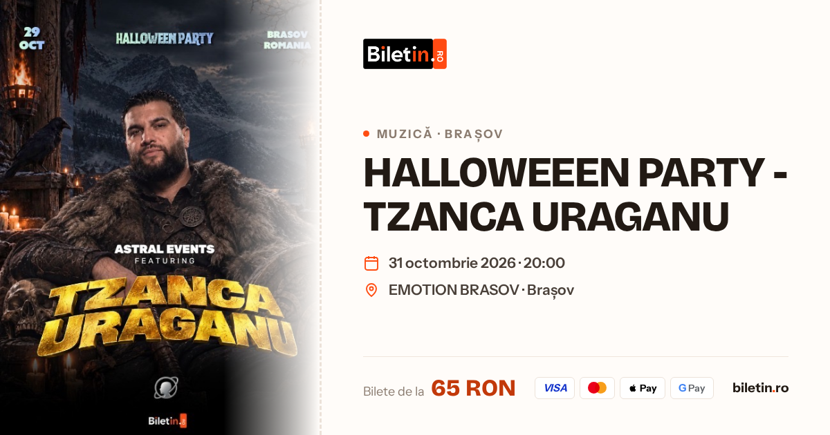 HALLOWEEEN PARTY - TZANCA URAGANU
