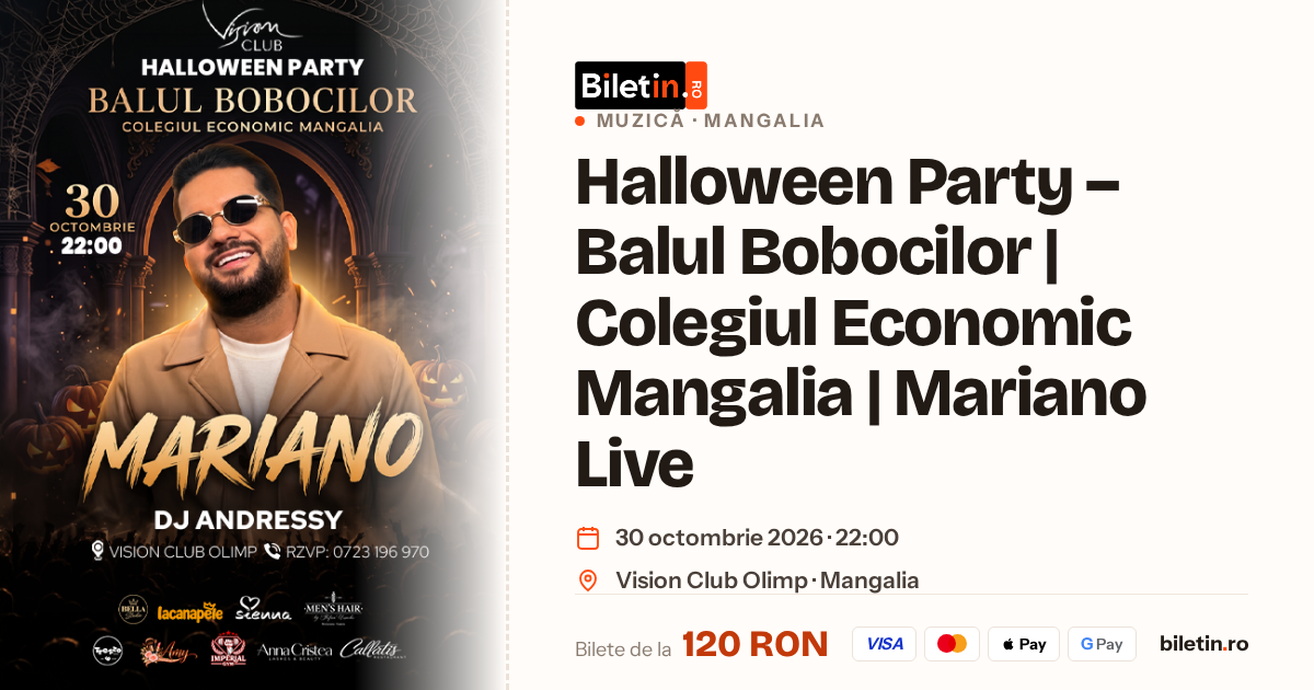 Halloween Party – Balul Bobocilor | Colegiul Economic Mangalia | Mariano Live