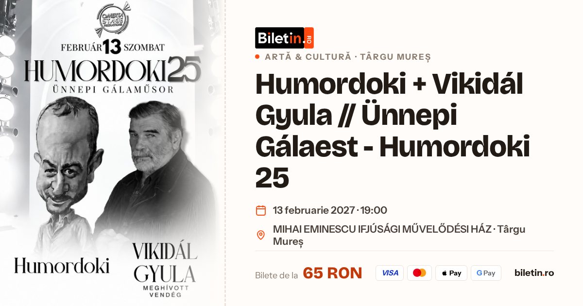 Humordoki + Vikidál Gyula // Ünnepi Gálaest - Humordoki 25