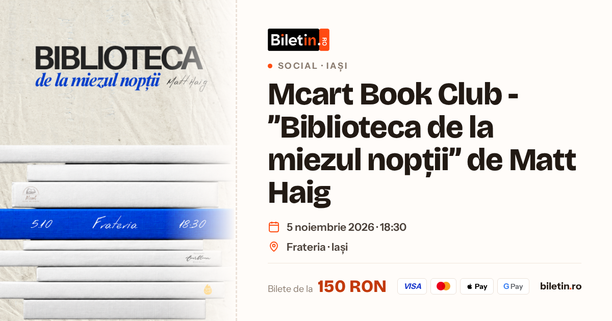 Mcart Book Club - ”Biblioteca de la miezul nopții” de Matt Haig
