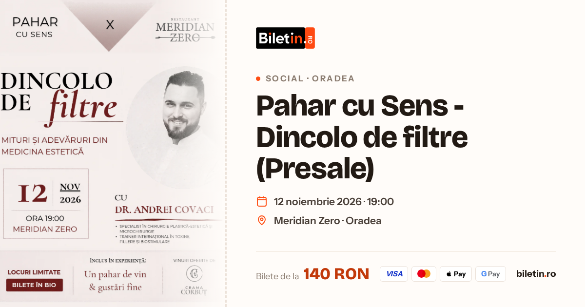 Pahar cu Sens - Dincolo de filtre (Presale)