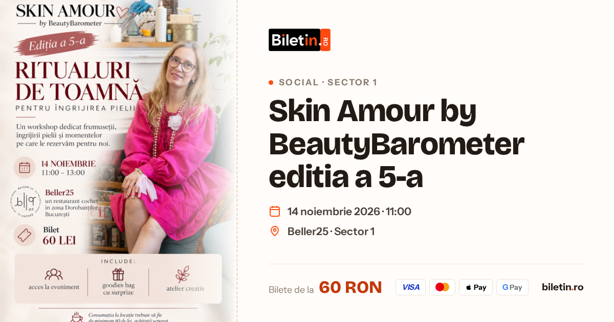 Skin Amour by BeautyBarometer editia a 5-a