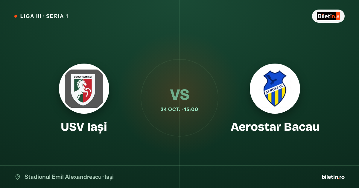 USV Iași - Aerostar Bacau
