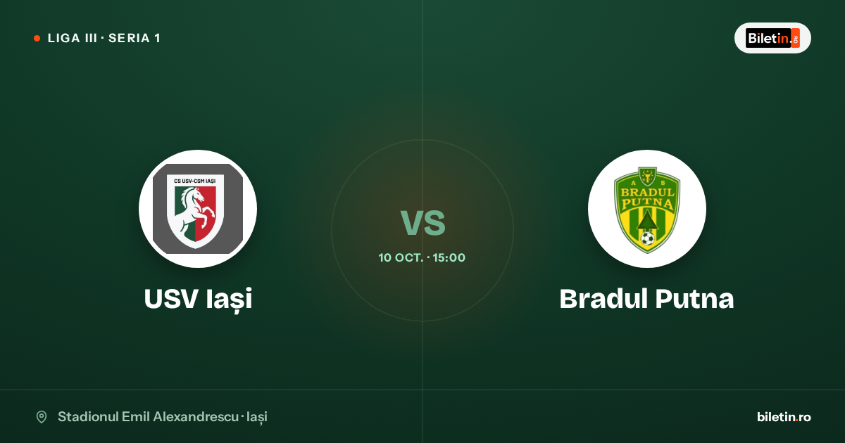 USV Iași - Bradul Putna