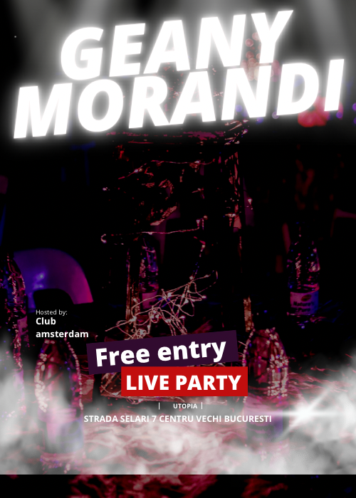 Poster Geany morandi live concert