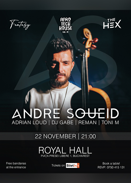 Poster Andre Soueid at AFRO-TECH-HOUSE vol.IV