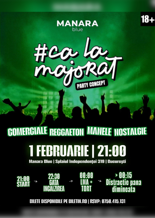 Bilete #CaLaMajorat Party Concept | 1 Februarie | Bucuresti