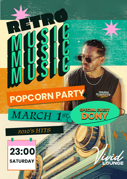 Bilete POPCORN PARTY | SPECIAL GUEST DONY