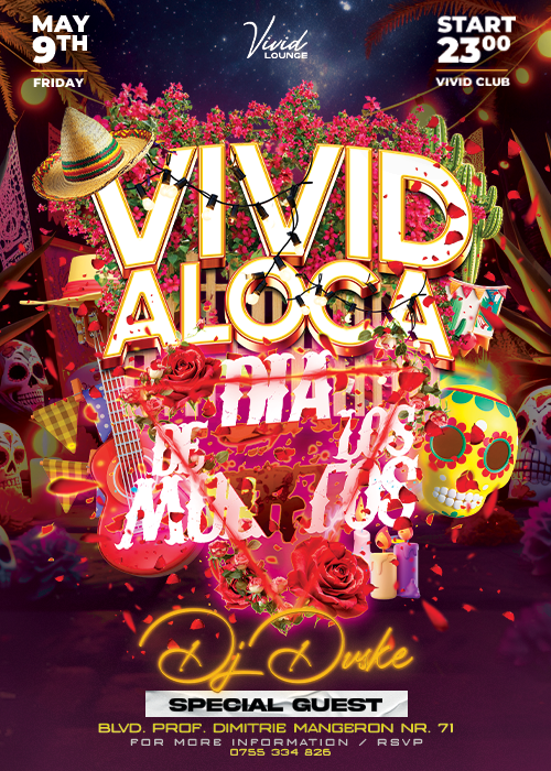 Poster VIVIDALOCA - DIA DE LOS MUERTOS