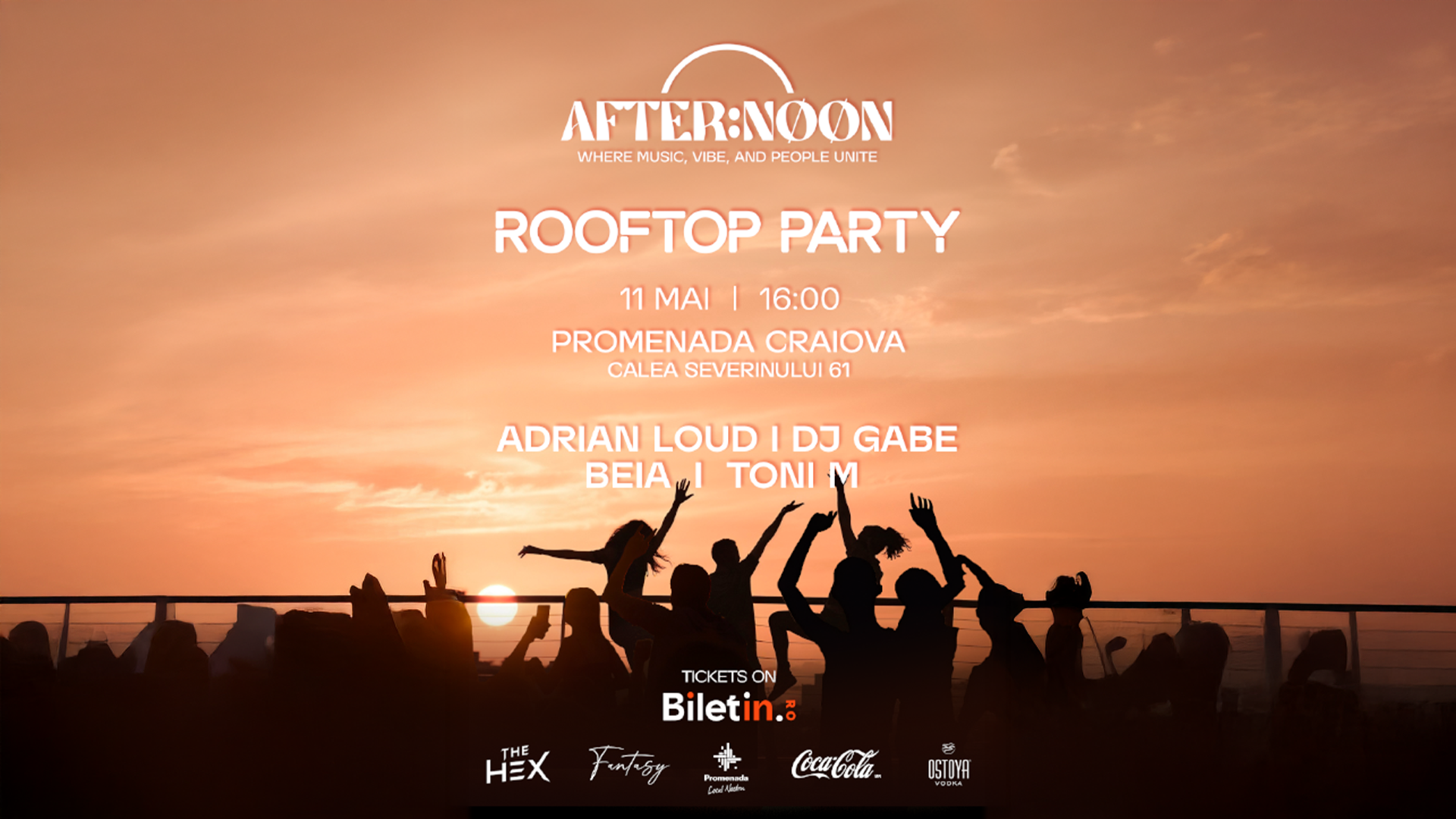 AFTER:NØØN aduce primul rooftop party din Craiova – Pe 11 Mai ne vedem la înălțime!