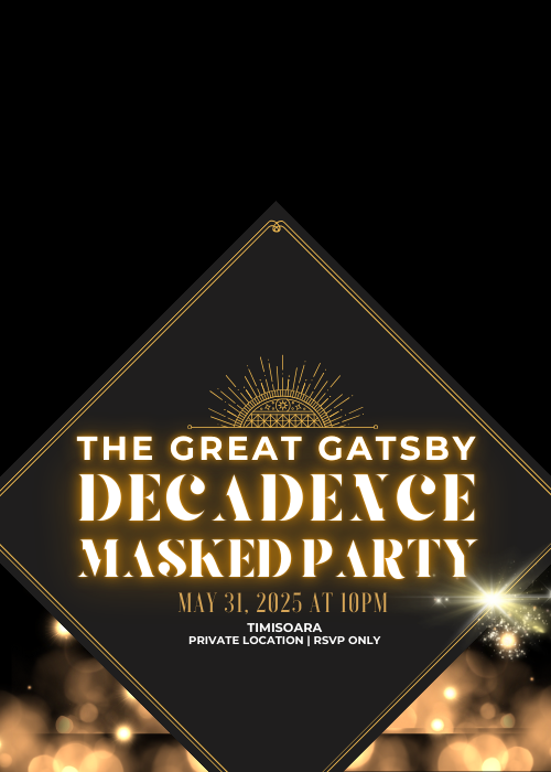 Poster The Great Gatsby | Decadence Masked Party 