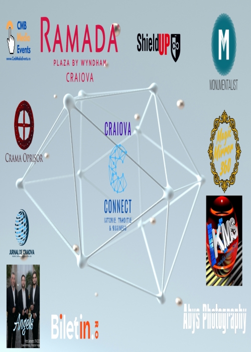 Poster Craiova Connect – Istorie, Tradiție & Business