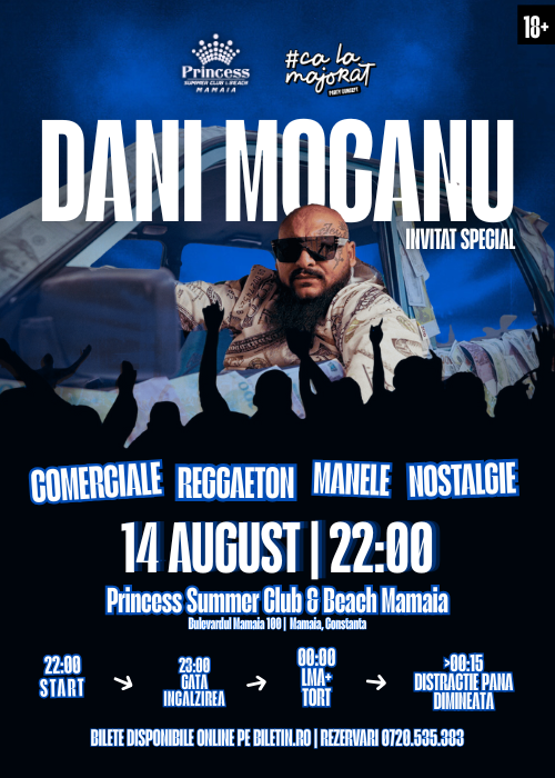 Dani Mocanu x #CaLaMajorat x Princess Mamaia | 14 August | MAMAIA, CT