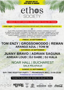 ETHOS SOCIETY 19-20SEPT | EXCLUSIVE DAYS OF AFRO HOUSE IN BUCHAREST