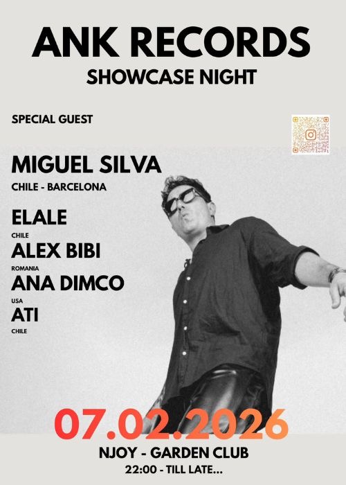 ANK RECORDS Showcase with Miguel Silva & special guests at nJOY Club Bucharest
