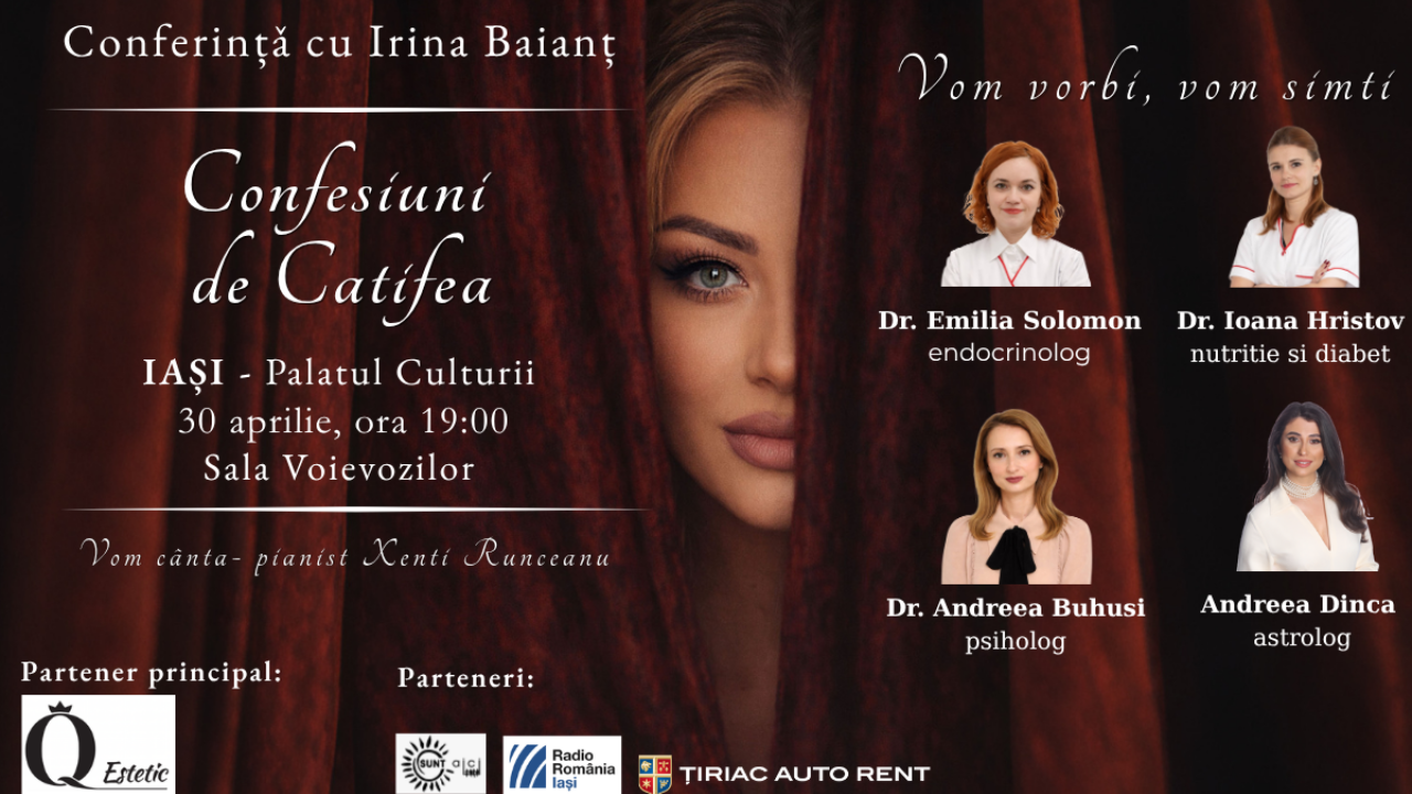 Confesiuni de catifea, o conferinta altfel creata de Irina Baiant